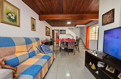 Sobrado com 3 dormitórios à venda, 156 m² por r$ 750.000,00 - aparecida - santos/sp