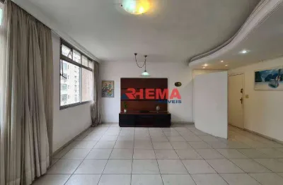 Apartamento com 3 dormitórios à venda, 152 m² por r$ 1.180.000,00 - boqueirão - santos/sp