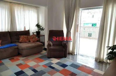 Apartamento com 3 dormitórios à venda, 123 m² por r$ 650.000,00 - embaré - santos/sp