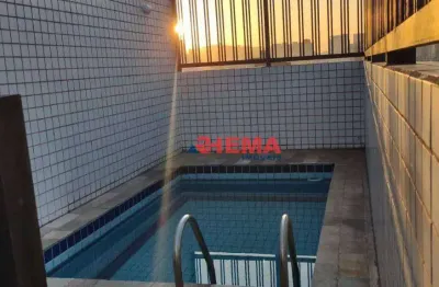 Cobertura com 4 dormitórios à venda, 240 m² por r$ 2.000.000,00 - boqueirão - santos/sp