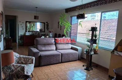 Apartamento com 3 dormitórios à venda, 144 m² por r$ 680.000,00 - embaré - santos/sp
