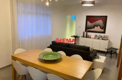 Apartamento com 3 dormitórios à venda, 110 m² por r$ 735.000,00 - boqueirão - santos/sp
