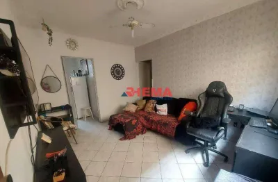 Apartamento com 2 dormitórios à venda, 69 m² por r$ 375.000,00 - boqueirão - santos/sp