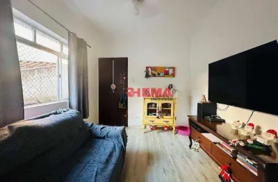 Apartamento com 2 dormitórios à venda, 60 m² por r$ 350.000,00 - embaré - santos/sp