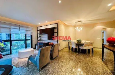 Apartamento com 3 dormitórios à venda, 176 m² por r$ 2.200.000,00 - embaré - santos/sp