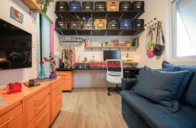 Kitnet com 1 dormitório à venda, 24 m² por r$ 295.000,00 - embaré - santos/sp