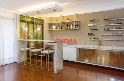 Apartamento com 3 dormitórios à venda, 270 m² por r$ 2.750.000,00 - boqueirão - santos/sp