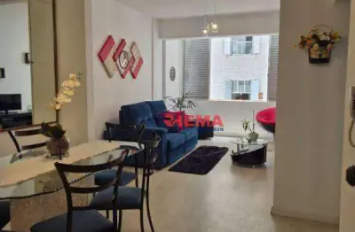 Apartamento com 1 dormitório à venda, 65 m² por r$ 460.000,00 - josé menino - santos/sp