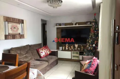 Apartamento com 3 dormitórios à venda, 59 m² por r$ 375.000,00 - aparecida - santos/sp