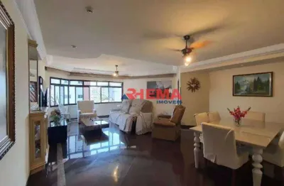 Apartamento com 3 dormitórios à venda, 165 m² por r$ 1.200.000,00 - boqueirão - santos/sp
