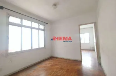 Apartamento com 1 dormitório à venda, 38 m² por r$ 405.000,00 - embaré - santos/sp