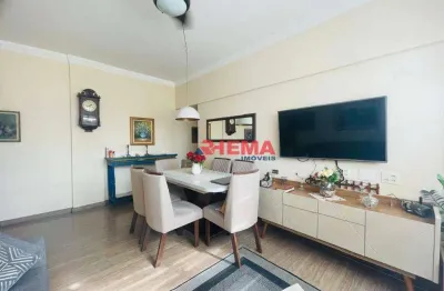 Apartamento com 2 dormitórios à venda, 93 m² por r$ 535.000,00 - campo grande - santos/sp