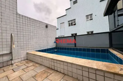 Cobertura à venda, 100 m² por r$ 695.000,00 - pompéia - santos/sp