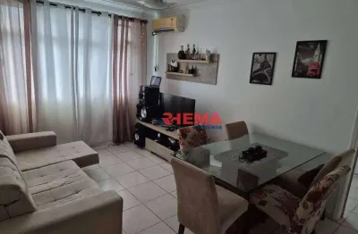 Apartamento com 2 dormitórios à venda, 85 m² por r$ 385.000,00 - vila matias - santos/sp
