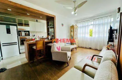 Apartamento com 2 dormitórios à venda, 62 m² por r$ 475.000,00 - embaré - santos/sp