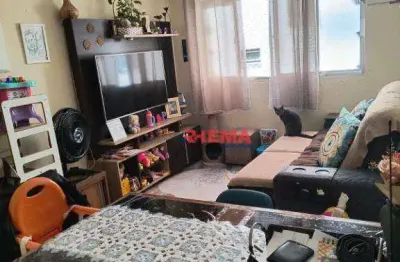 Apartamento com 1 dormitório à venda, 59 m² por r$ 255.000,00 - centro - são vicente/sp