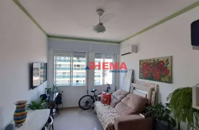 Apartamento com 2 dormitórios à venda, 64 m² por r$ 540.000,00 - embaré - santos/sp