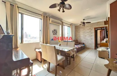 Apartamento com 2 dormitórios à venda, 86 m² por r$ 525.000,00 - aparecida - santos/sp