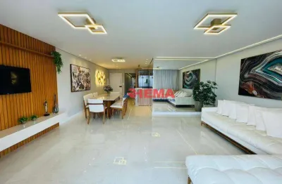 Apartamento com 3 dormitórios à venda, 127 m² por r$ 2.550.000,00 - gonzaga - santos/sp