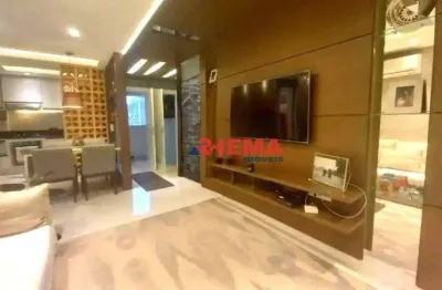 Apartamento com 2 dormitórios à venda, 63 m² por r$ 650.000,00 - ponta da praia - santos/sp