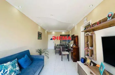 Apartamento com 2 dormitórios à venda, 79 m² por r$ 510.000,00 - embaré - santos/sp