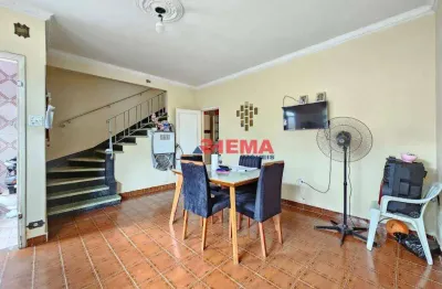 Sobrado com 2 dormitórios à venda, 84 m² por r$ 430.000,00 - vila matias - santos/sp
