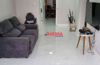 Apartamento com 2 dormitórios à venda, 87 m² por r$ 852.000,00 - boqueirão - santos/sp
