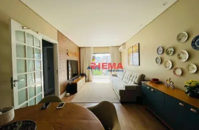 Apartamento com 2 dormitórios à venda, 97 m² por r$ 710.000,00 - aparecida - santos/sp