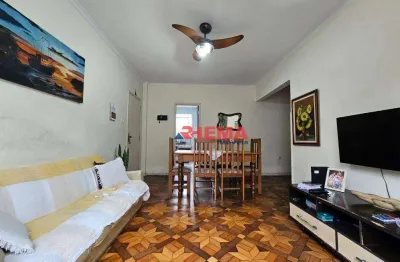 Apartamento com 3 dormitórios à venda, 86 m² por r$ 520.000,00 - campo grande - santos/sp