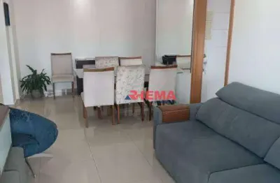 Apartamento com 2 dormitórios à venda, 81 m² por r$ 820.000,00 - campo grande - santos/sp