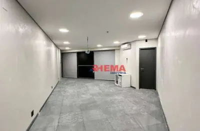 Sala para alugar, 42 m² por r$ 5.783,00/mês - valongo - santos/sp
