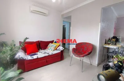 Apartamento com 2 dormitórios à venda, 42 m² por r$ 280.000,00 - aparecida - santos/sp
