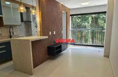 Apartamento com 2 dormitórios à venda, 63 m² por r$ 752.000,00 - marapé - santos/sp