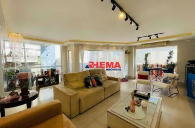 Cobertura com 2 dormitórios à venda, 227 m² por r$ 2.200.000,00 - ponta da praia - santos/sp