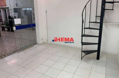 Loja para alugar, 34 m² por r$ 2.280,00/mês - aparecida - santos/sp
