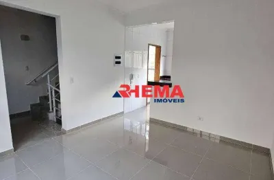 Sobrado com 2 dormitórios à venda, 103 m² por r$ 721.000,00 - marapé - santos/sp