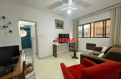 Apartamento com 1 dormitório à venda, 51 m² por r$ 450.000,00 - ponta da praia - santos/sp