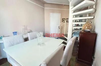 Cobertura com 1 dormitório à venda, 112 m² por r$ 960.000,00 - pompéia - santos/sp
