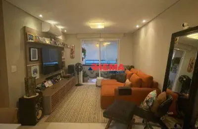 Apartamento com 2 dormitórios à venda, 84 m² por r$ 960.000,00 - embaré - santos/sp