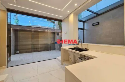 Sobrado com 3 dormitórios à venda, 220 m² por r$ 3.200.000,00 - campo grande - santos/sp