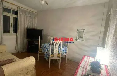 Apartamento com 1 dormitório para alugar, 55 m² por r$ 2.700,01/mês - pompéia - santos/sp