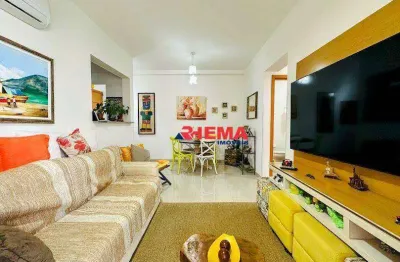 Apartamento com 2 dormitórios à venda, 72 m² por r$ 970.000,00 - embaré - santos/sp