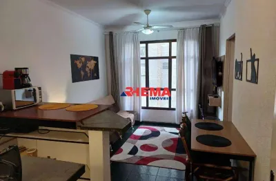 Flat com 1 dormitório à venda, 40 m² por r$ 185.000,00 - itararé - são vicente/sp