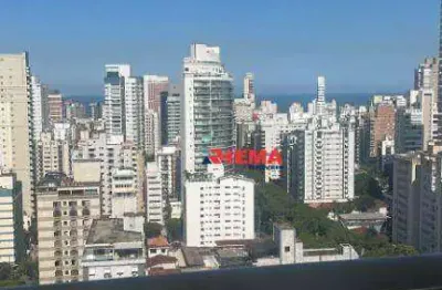 Apartamento com 2 dormitórios para alugar, 65 m² por r$ 6.900,01/mês - boqueirão - santos/sp