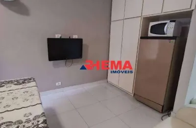 Sala-living para alugar, 28 m² por r$ 1.800/mês - josé menino - santos/sp