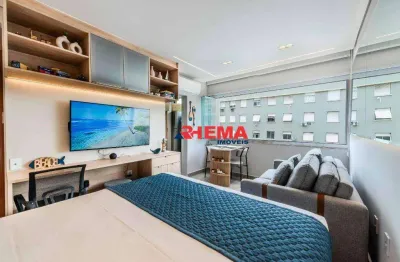 Sala living para alugar, 25 m² por r$ 3.700/mês - embaré - santos/sp