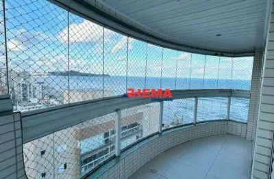 Apartamento com 4 dormitórios para alugar, 194 m² por r$ 12.000,01/mês - aviação - praia grande/sp