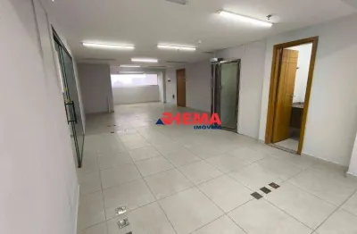 Sala para alugar, 104 m² por r$ 6.500,01/mês - vila mathias - santos/sp