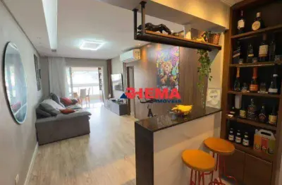 Apartamento com 2 dormitórios para alugar, 95 m² por r$ 10.055,00/mês - vila belmiro - santos/sp