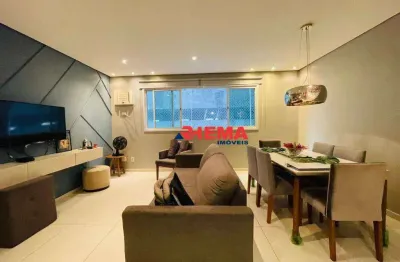 Apartamento com 3 dormitórios à venda, 105 m² por r$ 700.000,00 - marapé - santos/sp